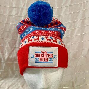Ugly Sweater Run Winter Hat with Pom